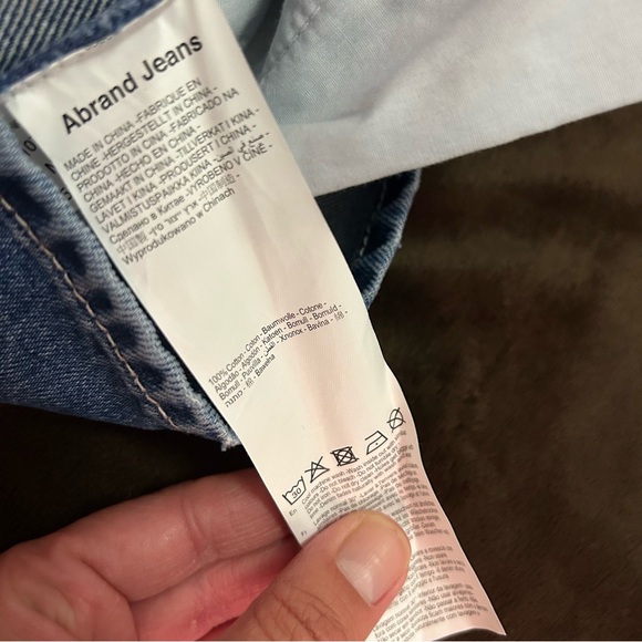 ABRAND Denim Mini Skirt size 28 - Picture 6 of 10